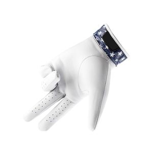 Guante de Golf Blanco con Cuero Sintético Perforado Transpirable, Agarre Preciso, Muñequera Ajustable, Guante Ligero de Alto Rendimiento - Product Image 4