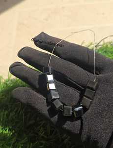 Perles carrées en moissanite noire de 7 mm, taille cube, facettées, pierres de moissanite en vrac pour la fabrication de bijoux - Product Image 3