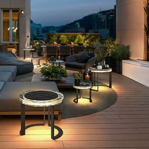 Tavolo da Giardino con Illuminazione Automatica, Tavoli Eleganti con Funzione di Illuminazione Premium - Product Image 3