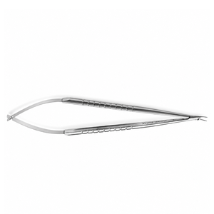 Portaagujas Curvo ASICO con Bloqueo, Instrumento Microquirúrgico Oftálmico de Acero Inoxidable - Product Image 5
