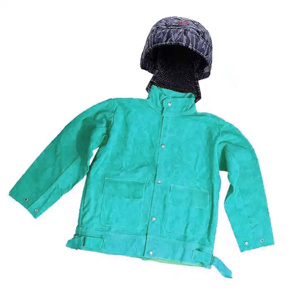 Chaqueta de Soldador Resistente al Fuego de Larga Duración, Chaqueta de Seguridad Industrial Ignífuga, Resistente al Calor de 500°C a 1000°C, Costuras Soldadas - Product Image 2