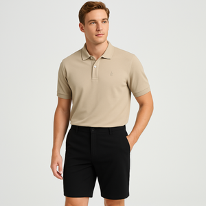 Pantalones Cortos Cargo Casuales de Pana Premium para Hombre TST 4168.2, Cierre de Cremallera, Cintura Media, 100% Poliéster, Diseño de Puntos, Transpirables y de Secado Rápido - Product Image 3