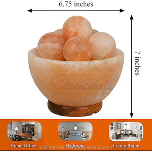 Lámpara de Sal del Himalaya Premium, Lámpara de Sal del Himalaya de Piedra Natural, Lámpara de Sal del Himalaya Relajante para Decoración del Hogar - Product Image 3