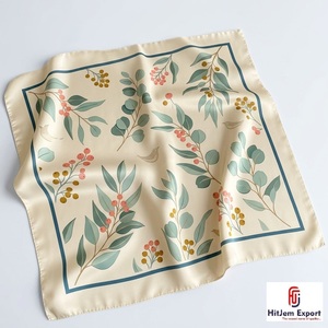 Écharpe carrée imprimée de qualité supérieure, accessoire de mode léger, fabricant de textiles OEM ODM, produits textiles personnalisés de Bali, approvisionnement en gros - Product Image 2