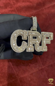 Custom " CRF " Pendant Gold Plated Iced Out Necklace Luxury Hip Hop Jewelry Fashion Accessory - Product Image 4