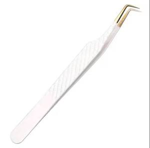 Pinzas para Pestañas de Acero Inoxidable con Punta de Fibra para Extensión de Pestañas - Product Image 3