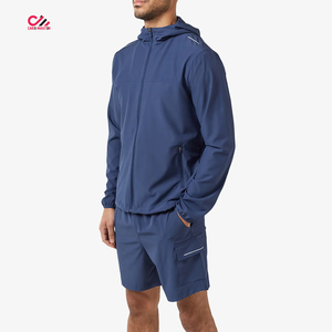 Ensemble coupe-vent en nylon, design personnalisé, haute qualité, survêtement imperméable deux pièces avec nouveau design, tenue décontractée, ensembles coupe-vent - Product Image 1