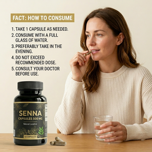 Cápsulas de Extracto de Senna 100% Natural, Fáciles de Consumir, Grado Alimenticio, Senna Alexandrina Mill, para Apoyo de Fuerza y Resistencia - Product Image 3