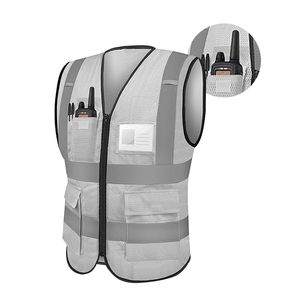 Chaleco de Seguridad Reflectante de Alta Visibilidad, Transpirable, con Bolsillos, Logotipo Personalizado, Color Personalizado, Poliéster de Alta Calidad, Impermeable y Cómodo - Product Image 2
