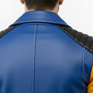 Latest Hot Selling Design Winter <b>Jacket</b> Men Red <b>Real</b> <b>Leather</b> <b>Jacket</b> Streetwear Square Collar <b>Leather</b> Outdoor <b>Jacket</b> Men's - Product Image 6