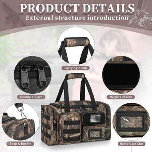 กระเป๋าใส่ปืนคู่ NAHEED SPORTS รุ่นล่าสุดปี 2026 คุณภาพสูง ขนาด 48 นิ้ว สำหรับพกพาภายนอกอาคาร เหมาะสำหรับทุกเพศ ขายส่งราคาถูก - Product Image 3