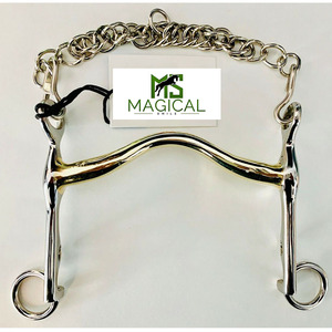 Mors de dressage Weymouth sur mesure de haute qualité, en argent allemand et acier inoxydable, toutes tailles disponibles en stock - Product Image 1