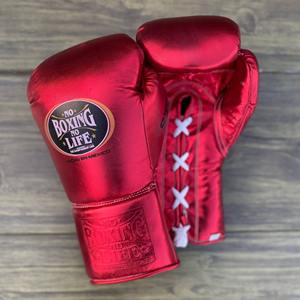 Último Modelo Rojo y Negro, Set de Boxeo 'No Boxing No Life', Set de Sparring de Boxeo de Alta Calidad en Cuero Genuino, Set de Boxeo 'No Boxing No Life' - Product Image 5