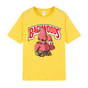 Camiseta Gráfica de Manga Corta para Hombre Majin Buu Backwoods, Cuello Redondo, Estampado de Parodia de Dibujos Animados, Informal, de Verano, Mezcla de Algodón, Multicolor - Product Image 2