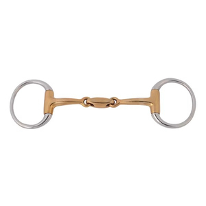 บิตม้าคุณภาพพรีเมียม บิตแบบ Snaffle พร้อมเชิงกรอบ/ที่รองแก้ม สำหรับขี่ม้า ทำจากสแตนเลสสตีล บิตแบบอังกฤษ - Product Image 3
