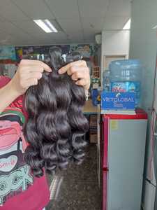 Trama de ondas sueltas con textura caliente, cabello humano 100% REAL, Color negro Natural, sin pelusa, sin enredos, sin pelo de animal - Product Image 2