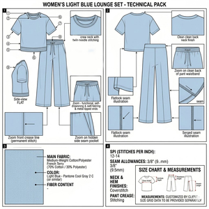 ชุดเซ็ตผู้หญิงไซส์ใหญ่พิเศษ ผ้าแคนวาสเนื้อผ้าฝ้าย 100% เสื้อยืดลำลอง กางเกงขายาวทรงหลวม สไตล์ลำลองสำหรับฤดูร้อน - Product Image 6