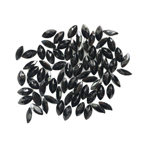 Spinelle noir naturel 8x4MM, coupe marquise, pierre précieuse en vrac de la meilleure qualité pour la fabrication de bijoux - Product Image 2
