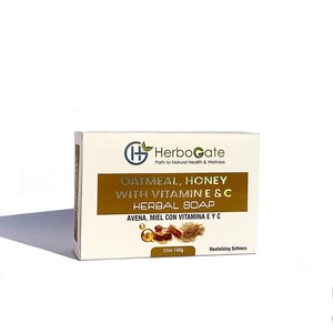 สบู่สมุนไพรข้าวโอ๊ตน้ำผึ้งวิตามินอีผสมน้ำมันหอมระเหยแท้ ช่วยให้ผิวขาวกระจ่างใสและกระชับสัดส่วน - Product Image 5