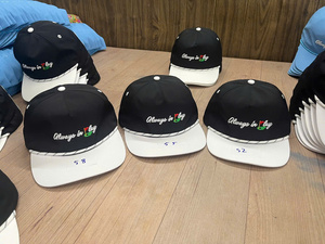 Snapback Baseball <b>Cap</b> With <b>Flat</b> Bill Custom Logo 3D Embroidery 6 Panel Waterproof Cotton Unisex Wear Outdoor For <b>Man</b> And Woman - Product Image 5