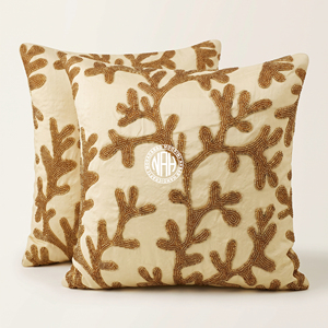 Modern Geometric Pattern Cushion Cover Square Embroidered Red <b>White</b> Cotton Polyester Linen Home Decorative <b>Pillow</b> <b>Case</b> - Product Image 5