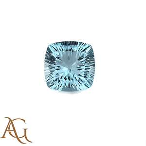 Topacio Azul Suizo Natural Redondo, Tallado con Láser, Tallado en Intaglio, Gema Suelta, Fabricante Mayorista para Joyería, Corte Cojín - Product Image 2