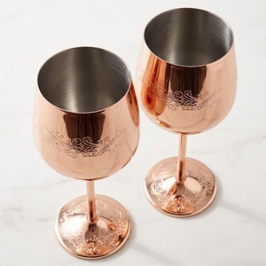 Copas de cóctel de cobre martillado hechas a mano de alta calidad, copas de cóctel de lujo con baño de cobre para hotel, bar y regalos premium. - Product Image 3