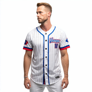 Maillot de baseball durable pour homme, impression par sublimation, grandes tailles, personnalisable pour équipe/club, coutures durables, couleurs d'équipe durables, qualité supérieure. - Product Image 4