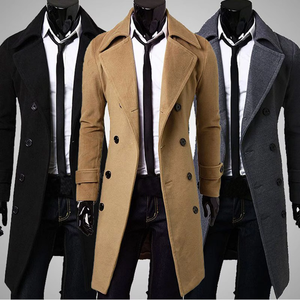 Manteau long élégant pour homme, trench-coat classique, manteau d'affaires léger, coupe-vent, imperméable, pour le bureau, les voyages, les activités de plein air - Product Image 6