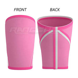 Genouillères de musculation fabriquées sur mesure en usine, genouillères de fitness pour squats, genouillères roses - Product Image 2