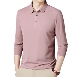 Camiseta Polo Informal de Negocios para Hombre, Jersey de Manga Larga, Transpirable, Cómodo, Versátil, de Color Sólido, Nueva Moda - Product Image 4