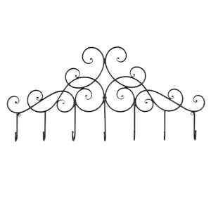 Colgador decorativo de pared de hierro con recubrimiento de polvo blanco para decoración, regalos, colgar en la pared, uso en exteriores y para armarios. - Product Image 2