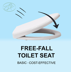 Tapa de inodoro de fábrica de baño, asiento con un clic, Instalación rápida, cubierta de asiento de inodoro con arandela de alfombrilla de inodoro de regalo - Product Image 3
