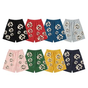 Ensemble T-shirt et short à imprimé floral pour homme, col rond, tenue décontractée d'été, 100% coton tricoté respirant, motif imprimé - Product Image 3