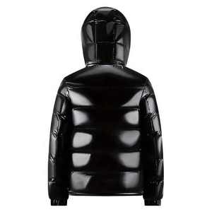 Customized High Quality Men's Casual Outdoor Wear Puffer <b>Jacket</b> Autumn Padded Animal Print Plain <b>Zipper</b> up Bubble <b>Jackets</b> - Product Image 6