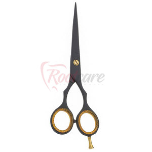 Custom Design <b>Left</b>-<b>Handed</b> Foldable Long Handle Stainless Steel Barber <b>Scissors</b> High Quality New Arrival - Product Image 4