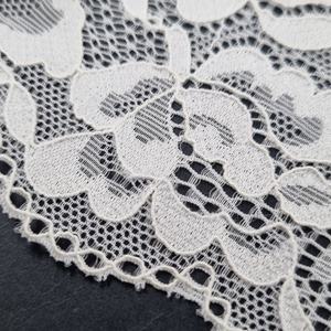 Floral Stretch <b>Lace</b> Band 20cm Lightweight Nylon Spandex <b>Elastic</b> Warp Knit Fabric Customized Color Custom Designs Accepted for - Product Image 4