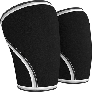 Rodillera de compresión de neopreno resistente personalizada de 7 mm para levantamiento de pesas y powerlifting - Product Image 4