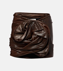 Jupe en cuir enveloppante de luxe pour femme, mode personnalisée, qualité supérieure, douce, durable, confortable, service d'échantillons OEM ODM disponible - Product Image 1