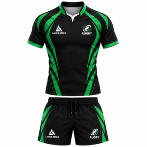 Ensemble d'uniformes de rugby personnalisés de haute qualité pour hommes, maillot et short de rugby, vêtements de sport à séchage rapide, fabricant de kits d'équipe sublimés - Product Image 1