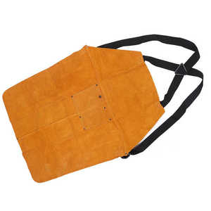 Tablier de Soudure Anti-Flamme en Cuir de Haute Qualité, Nouvelle Arrivée, Bretelles Réglables, Sans Manches, Vêtement de Travail de Sécurité Personnalisé pour la Découpe - Product Image 2