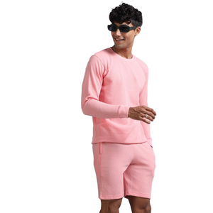 Nouvel ensemble décontracté homme 2026 : T-shirt col rond et short – Tenue d'été élégante, respirante et légère en molleton 100 % coton pour hommes - Product Image 2