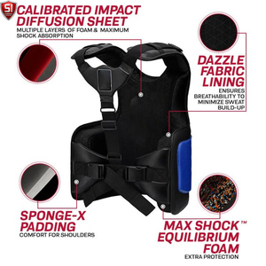 Protector de Pecho para Entrenamiento de Boxeo, Chaleco Protector Ajustable, Forrado en Cuero, Ecológico y Transpirable para Taekwondo, Karate y Ejercicios - Product Image 6