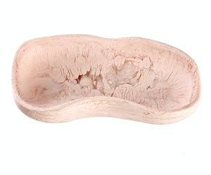 Grand saladier rustique en bois sculpté à la main pour pain, baguette, usage festif, écologique, compatible lave-vaisselle, décoration intérieure - Product Image 1
