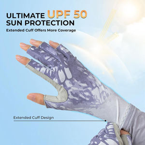 Guantes de Pesca Personalizados con Diseño Sublimado, Medios Dedos, Agarre Sintético Ecológico en la Palma - Product Image 2