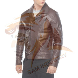 Chaqueta de Invierno de Cuero Genuino de Oveja/Vaca para Hombre, Talla Grande, Logotipo Personalizado, Resistente al Viento y al Agua, Chaqueta de Cuero de Primera Calidad - Product Image 6