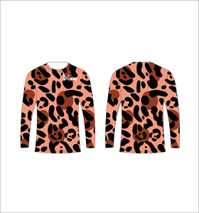 Ferocious Long Sleeve Leopard Print T-Shirt <b>Men's</b> O-Neck Quick Dry Casual Knitted Top Regular Fit - Product Image 1