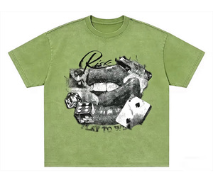 Camiseta Negra de Estilo Urbano para Hombre 2026 con Estampado de Calavera, Cuello Redondo, Manga Corta, Corte Regular, Jersey de Algodón - Product Image 2