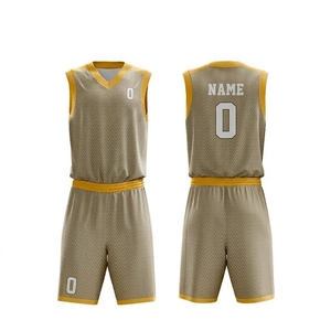 Conjunto de Uniforme de Baloncesto de Alta Calidad, Jersey y Pantalones Cortos, Cuello en V, Malla Premium, Fabricante OEM Personalizado al por Mayor - Product Image 1