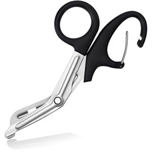 Tijeras Médicas para Trauma, Tijeras Profesionales de Rescate de Emergencia, Acero Inoxidable, Herramienta para Cortar Vendajes, Punta Roma, Seguras - Product Image 5